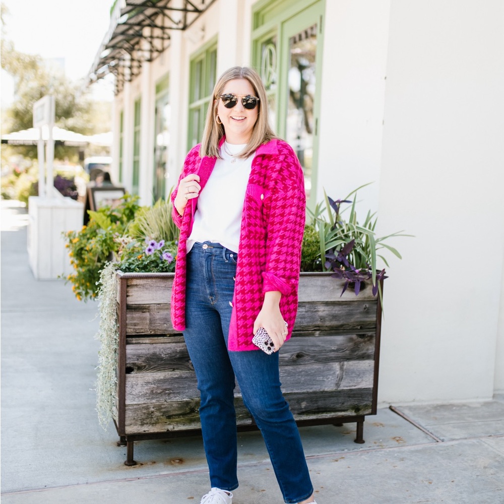 Houndstooth cardigan